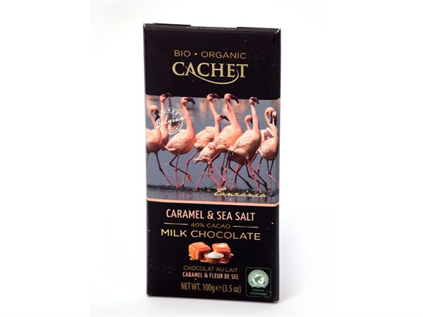 Belgische Vollmilchschokolade 40%, mit Karamell & Meersalz, BIO - TEAMOND