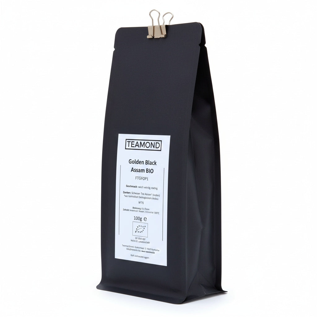 assam blacktea schwarztee bio organic teamond