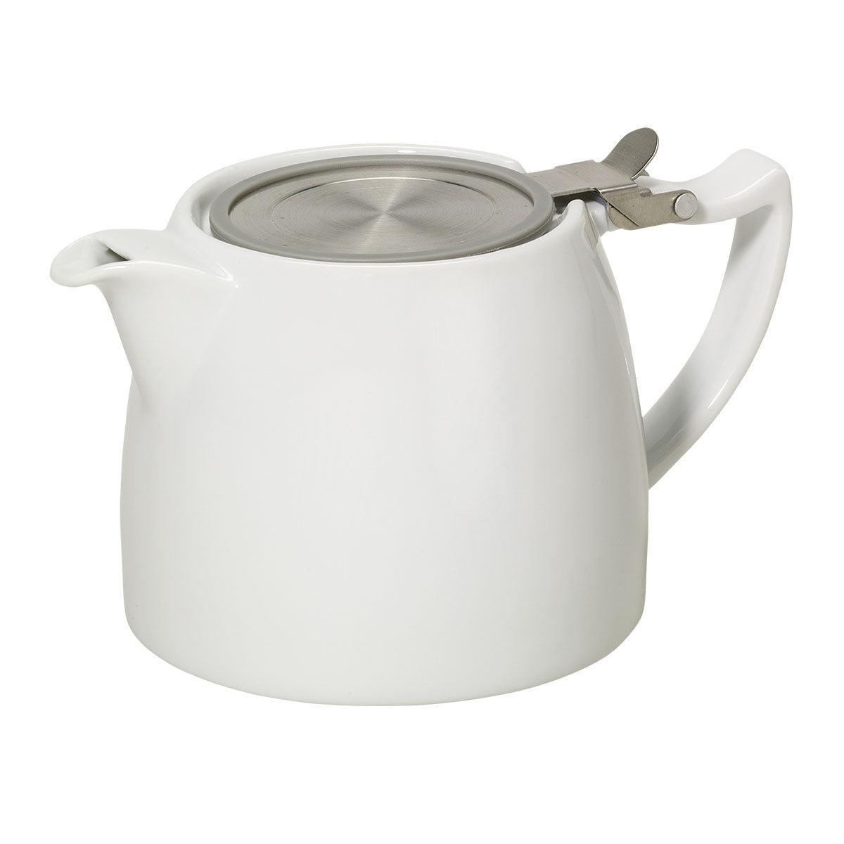 TEAMOND - Teekanne_sieb_porzellan_tee_weiss